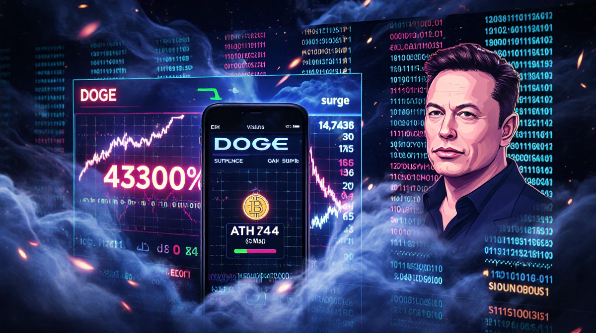 AI Bots Split on DOGE’s 2026 Record Run: Odds Range 15%-45%