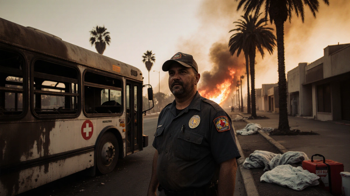 16 Pasadena Bus Drivers Rush Into Blaze to Save 500 Patients