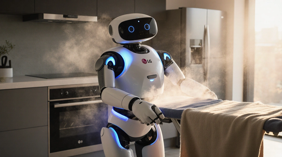 LG’s CLOiD Robot Butler Folds Laundry, Bakes Croissants at CES 2026