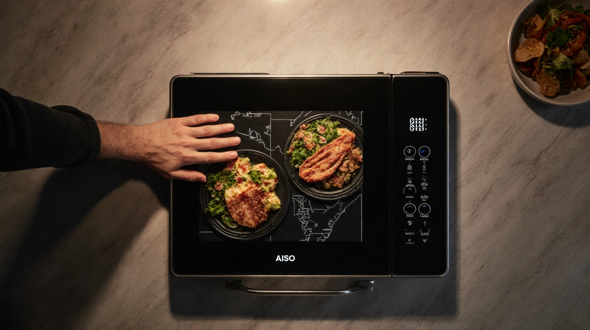 Apecoo AISO Oven Spots Food Shape, Skips Probes
