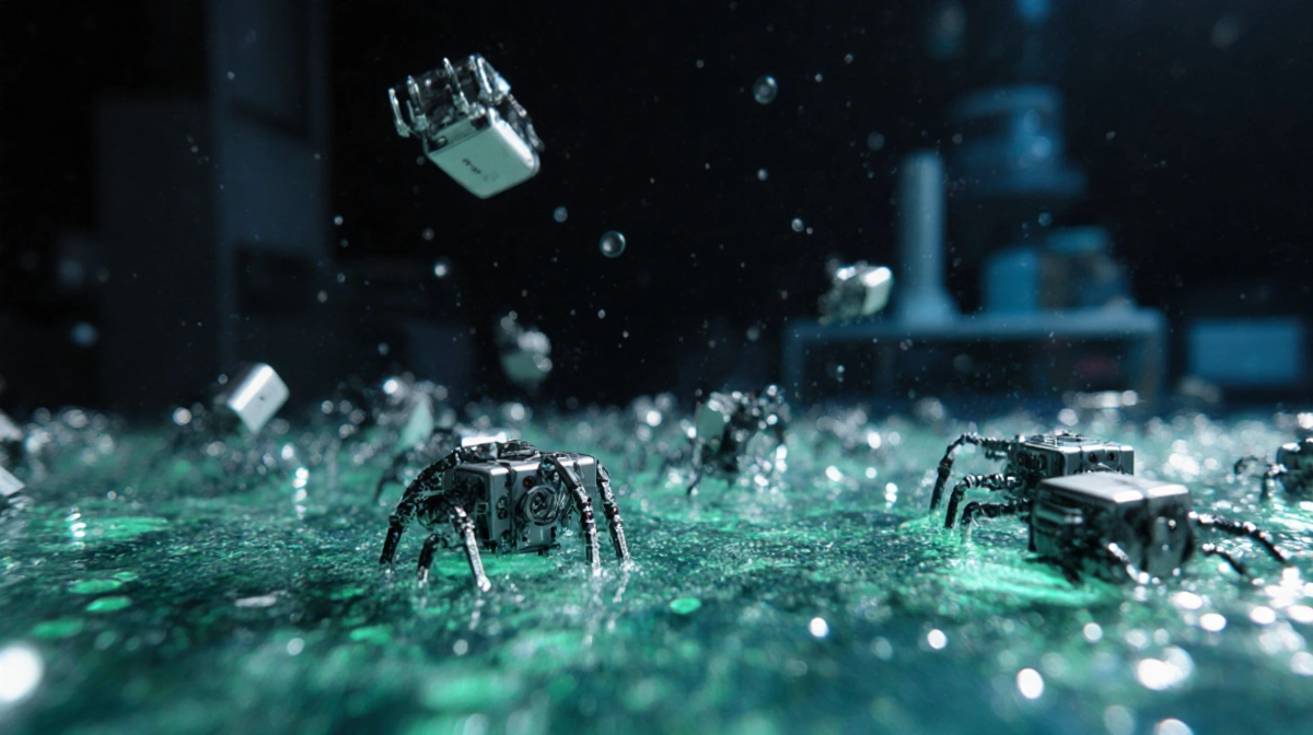 Light-Powered Microrobots Shrink Robotics 10,000×