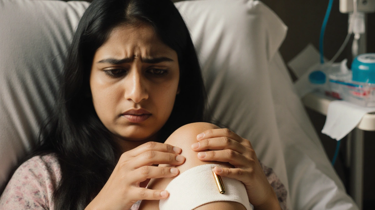 Indian Woman Removes Bullet-From a 2005 School-Day Shooting
