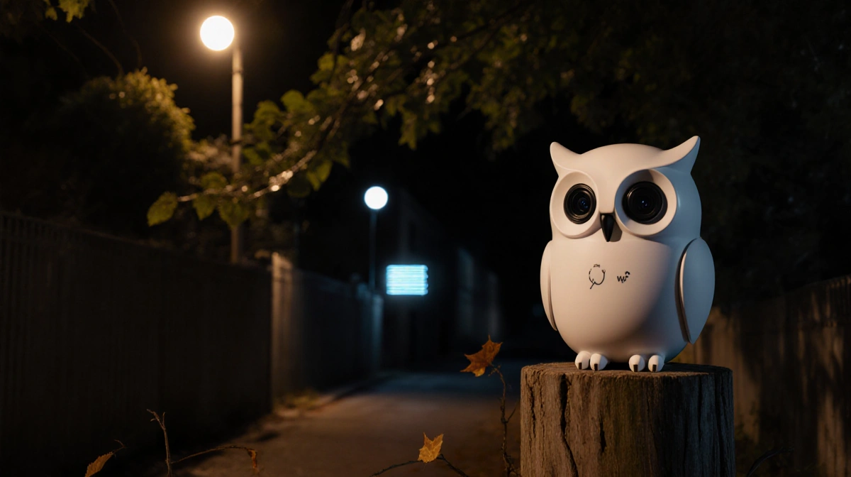 OwlGuard Security Cam Works Without Wi-Fi