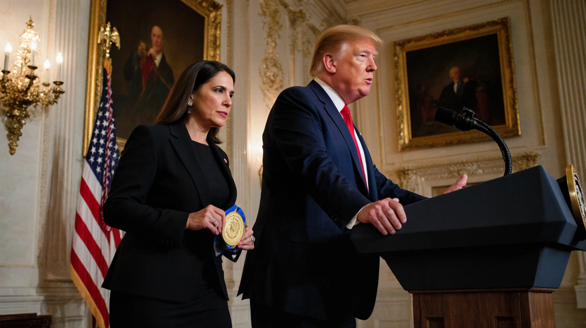 Trump Says He’ll Meet Venezuela’s Machado Amid Leadership Debate