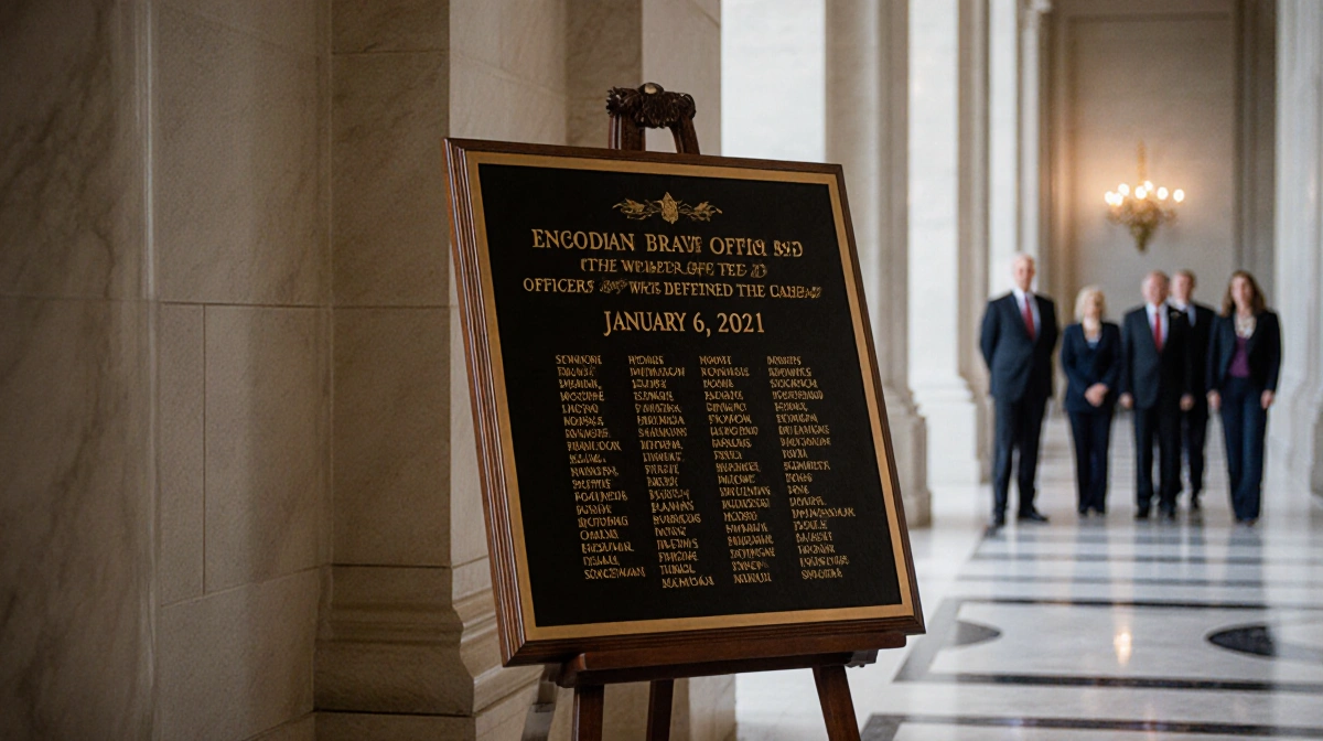 Senate Bypasses House, Unveils Jan. 6 Officers Plaque