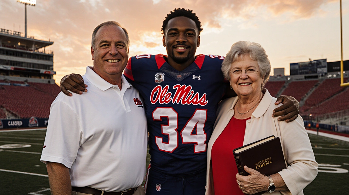 From Ferris State to Ole Miss: How Trinidad Chambliss’ Parents Keep Him Grounded