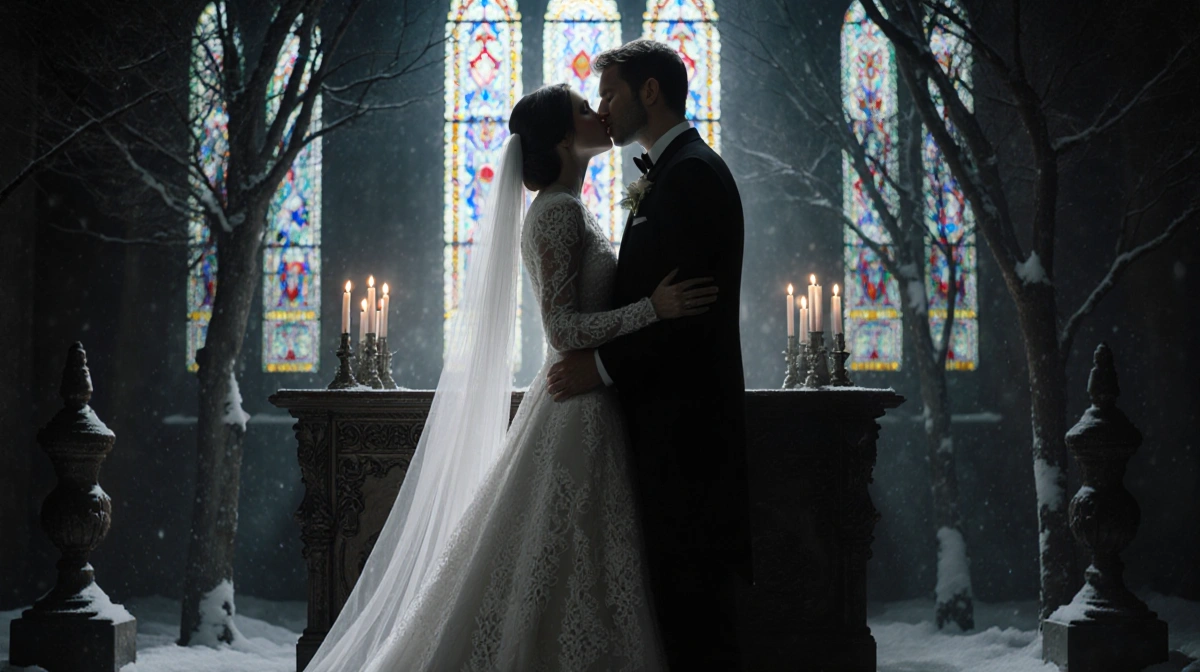 Ella Hunt Weds Thomas Bartlett in Gothic Winter Ceremony