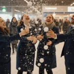 Schiphol Staff’s Snowball Fight as 700+ Flights Axed