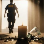 DHS Officer Caught Kicking Memorial Candle for Woman Shot by ICE
