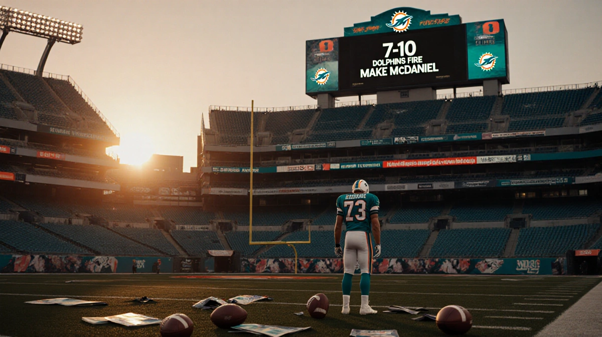 Dolphins Fire McDaniel After 4 Seasons, 7-10 Collapse