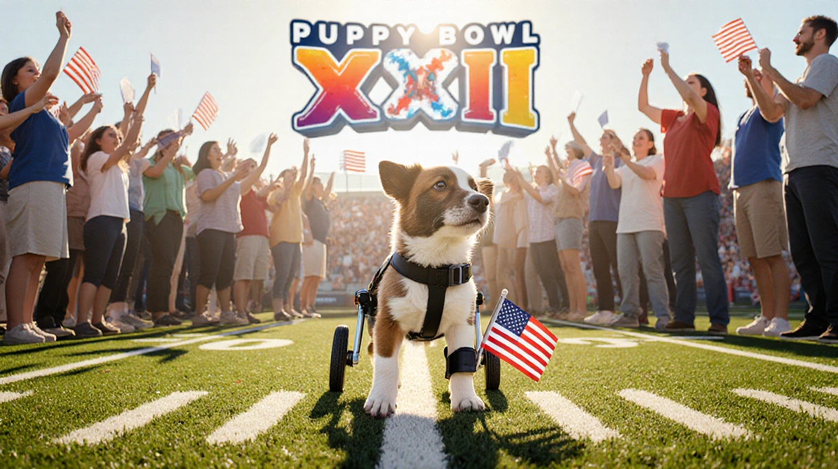 Puppy Bowl 2026 Spotlights Record 15 Special-Needs Dogs