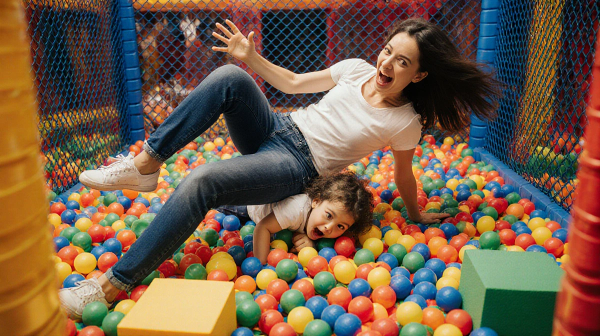 Mom’s Viral Ball-Pit Backflip Knocks Over 2.5M Viewers