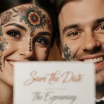 Bride’s Fake Face-Tattoo Save-the-Date Fool Everyone