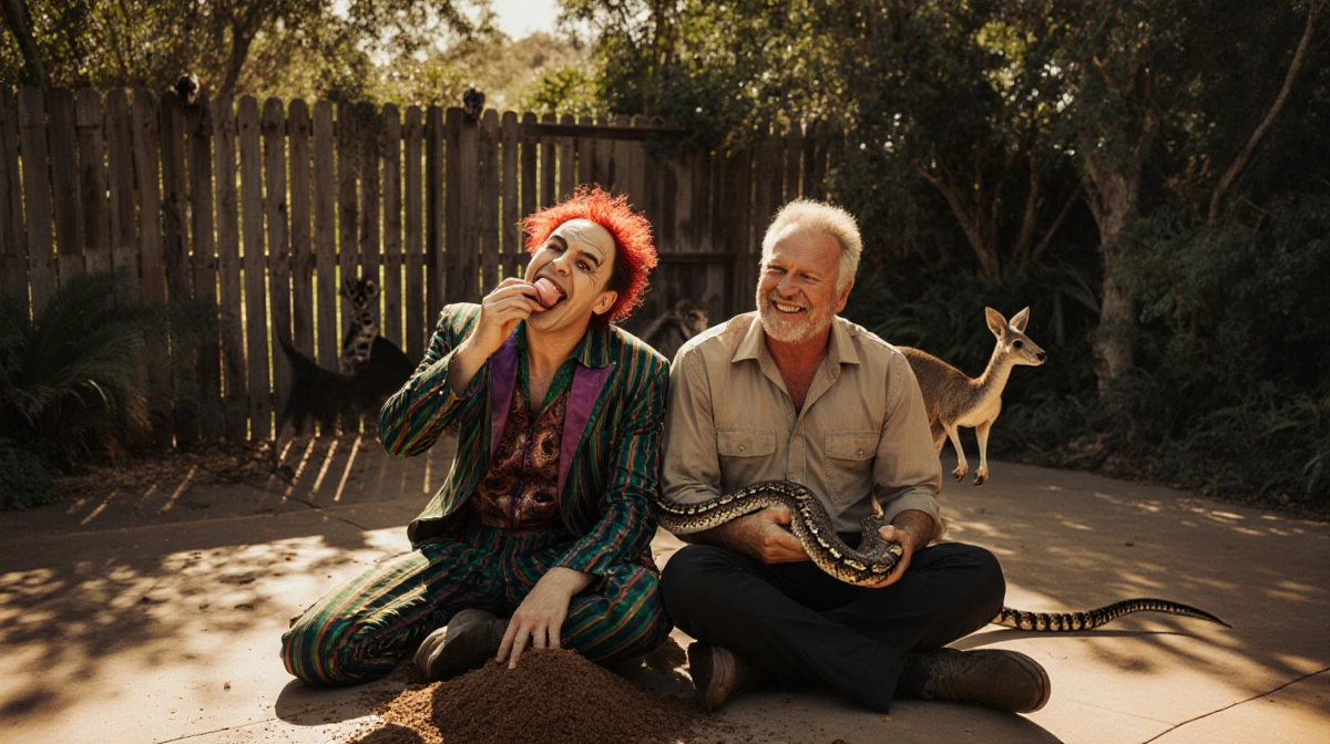 Mr. Fantasy Meets Robert Irwin in Wild Australia Zoo Visit