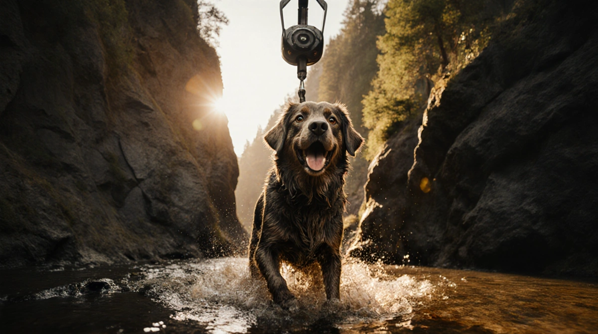 14-Year-Old Dog Survives Night in Oregon Creek, Pulled to Safety