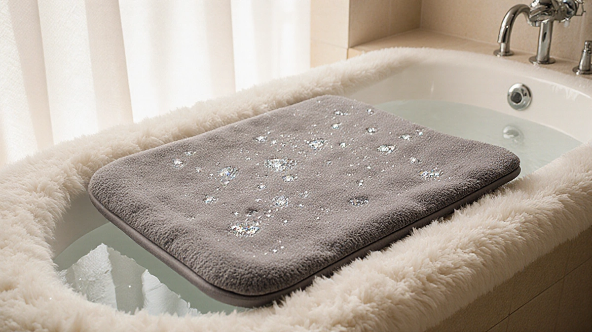 $9 Memory-Foam Bath Mat Turns Showers Into Spa-Like Retreat