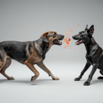 AI assistant refusing to create violent content with chat bubble and supportive icon