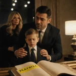 Mark Consuelos hugs son Joaquin in Broadway dressing room with Kelly Ripa watching in mirror