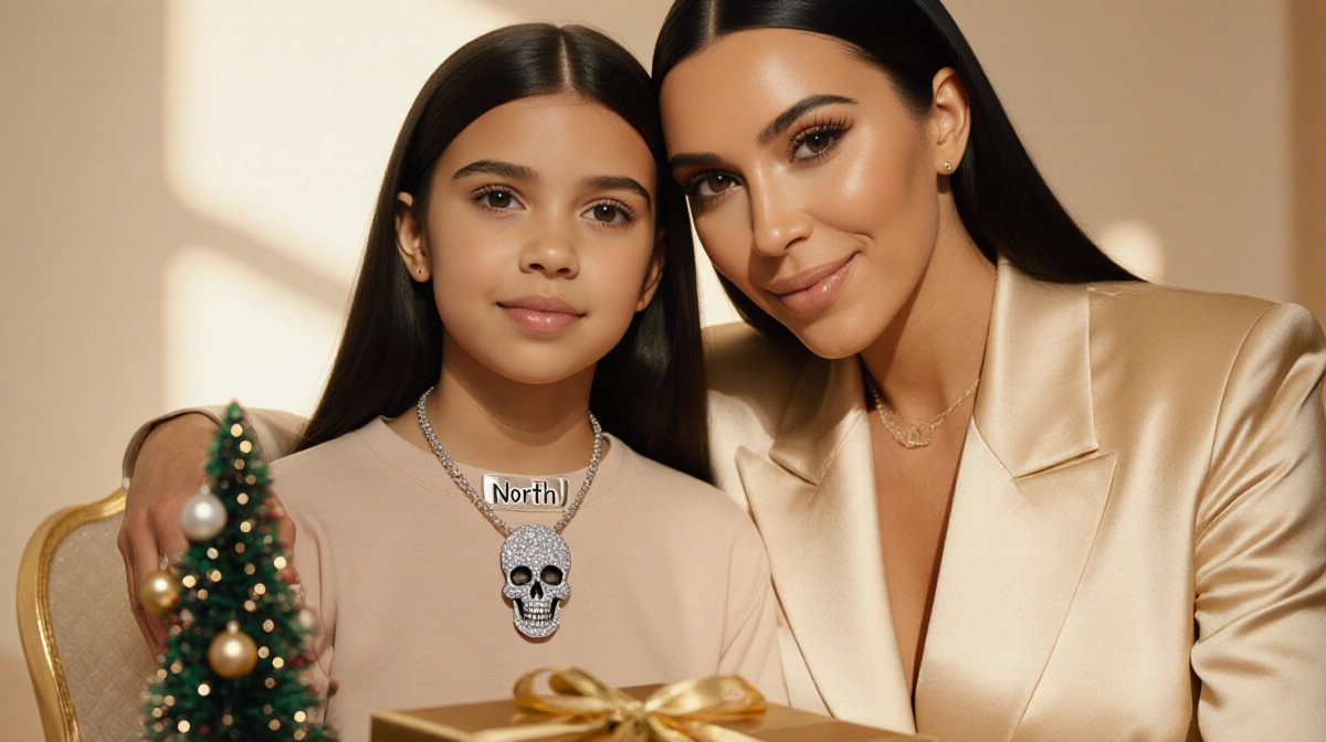 Kim Kardashian Gifts North West Custom Diamond Jewelry for Christmas