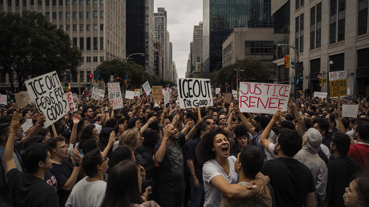 Hundreds March in LA After ICE Agent Fatally Shoots Woman