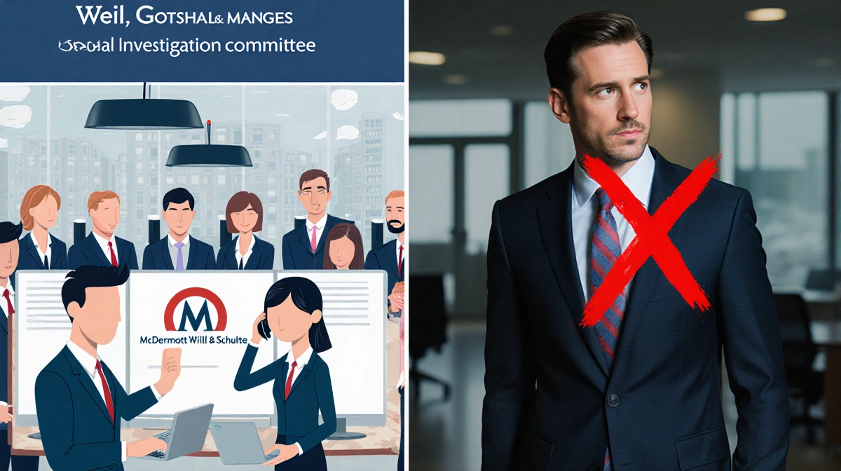 Lawyers investigate with laptops and phones while Austin Russell looks away in a dim office.