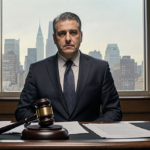 Luigi Mangione stands in a courtroom with a judge