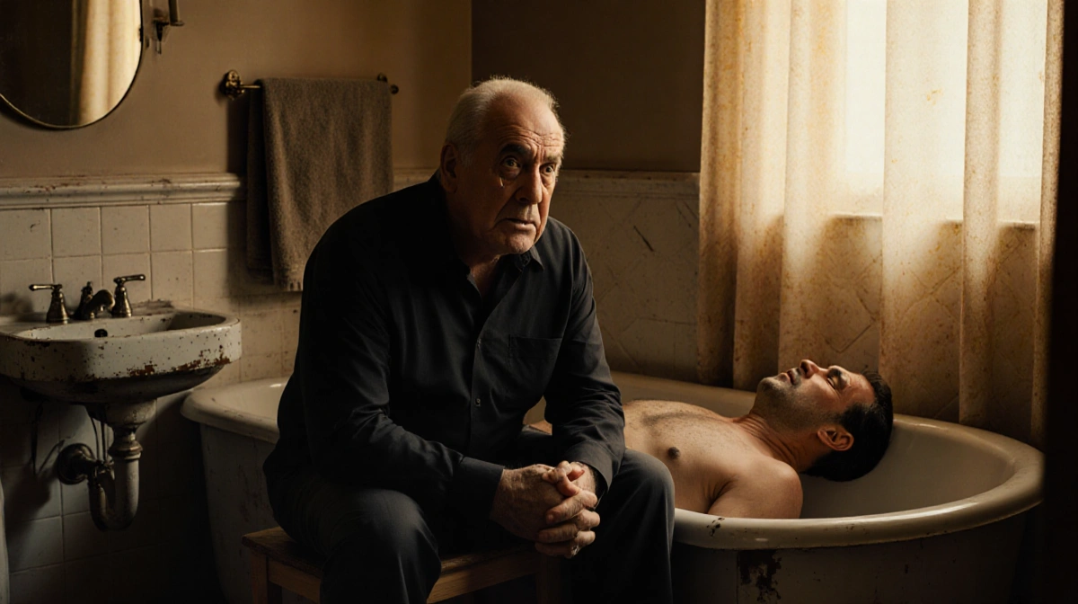 Mel Brooks grieving beside Carl Reiner