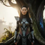 Michelle Yeoh stands confidently on Na