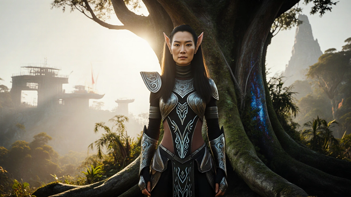 Michelle Yeoh stands confidently on Na