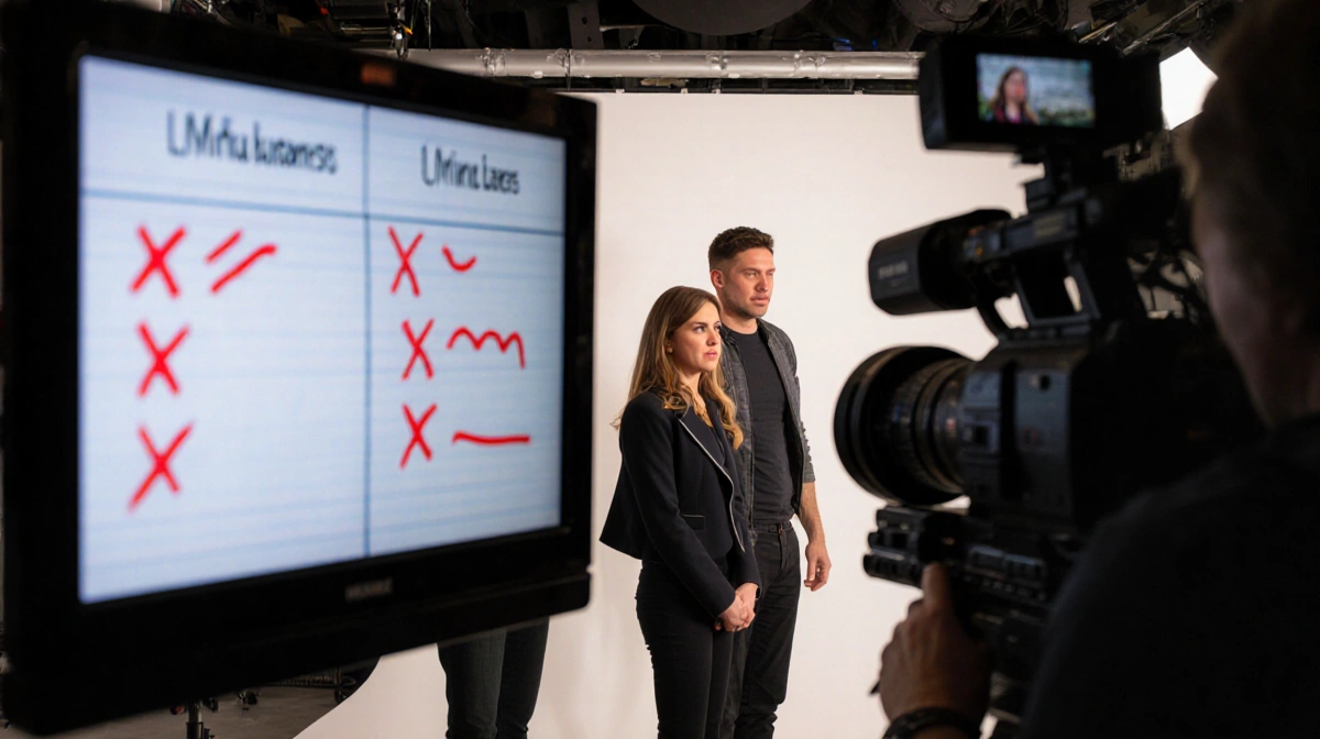 Mina Starsiak Hawk arguing with brother Tad on Good Bones set with camera crew filming and production monitor showing notes w
