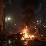 Friendly chatbot interface with speech bubble offering helpful assistance