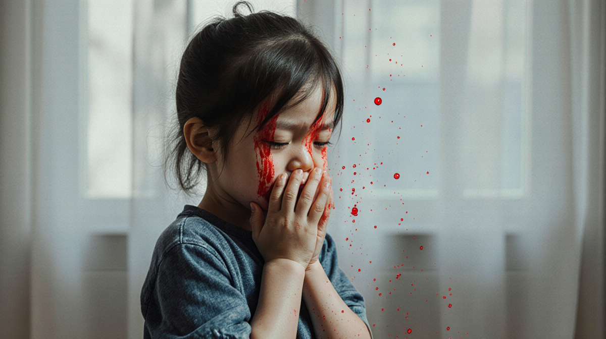 Chatbot icon displaying a refusal message about child abuse.