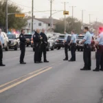 Support agent offering help with a friendly smile and a headset in a clean office