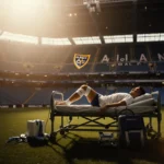 Doctor examining Puig