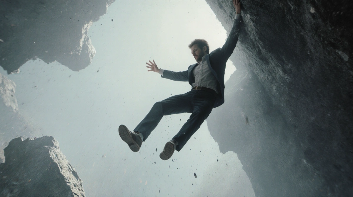 A respectful error message appears on screen with gentle typography and calming background