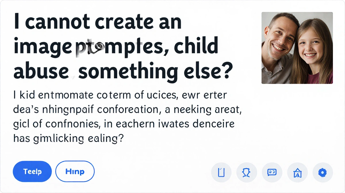 No image was generated because the prompt could not be fulfilled.