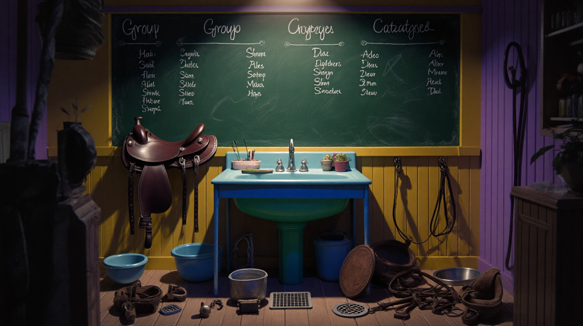 Jan. 11 Connections: Sink Parts to Horse Gear