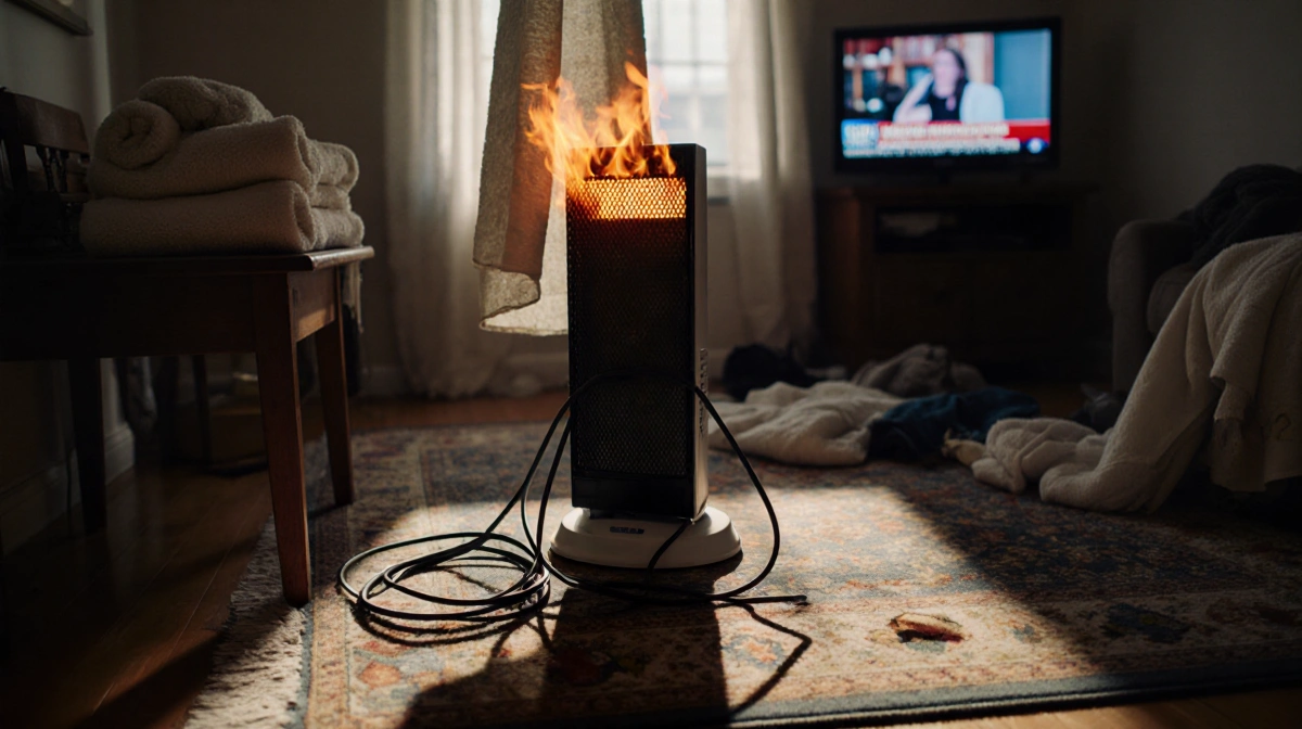 9 Places You Should Never Put a Space Heater