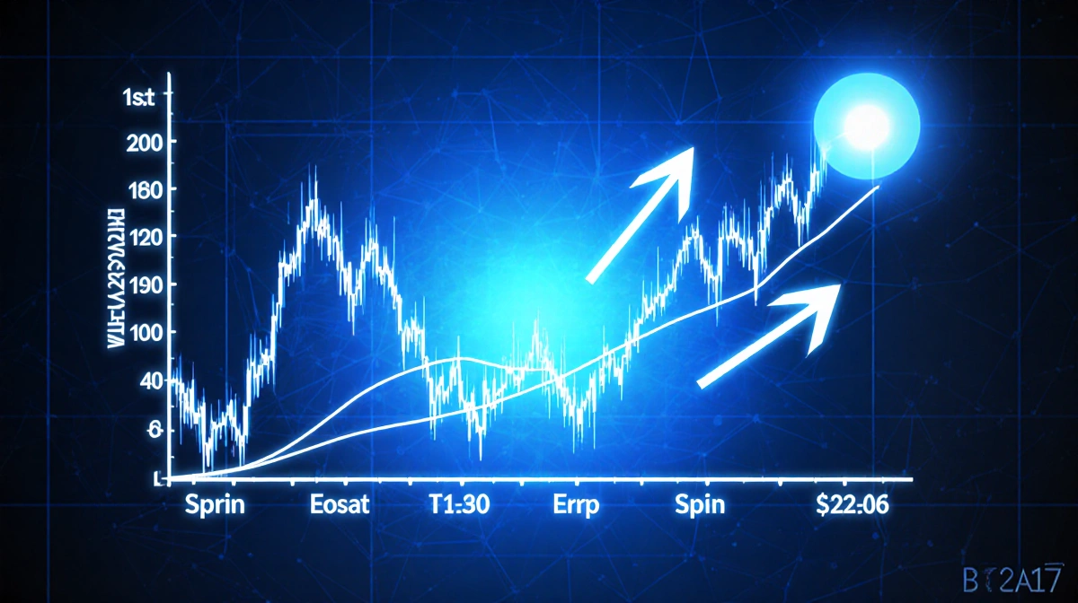 XRP price chart showing digital display with upward arrows pointing toward highlighted $2.41 level with Weekly 20 EMA and Gau